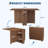 Foldable Dining Table With Storage Drawer And 6 Wheels, Space-Saving Folding Kitchen Table For Small Spaces, Easy Move & Store, Brown