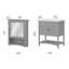 Ensemble de meuble-lavabo double 32 "avec miroir -1593661205