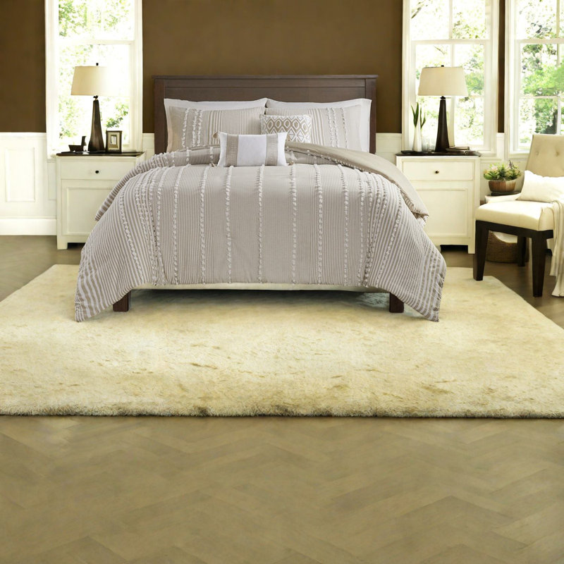Ensembles de literie en coton de qualité supérieure, style campagnard touffeté, idéal pour le confort de la maison