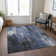 Machine Washable Indoor/Outdoor Cinead ACN1683 Blue Rug