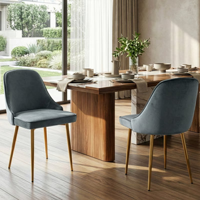 Tebikerei 20'' H Velvet Upholstered Parsons Chair
