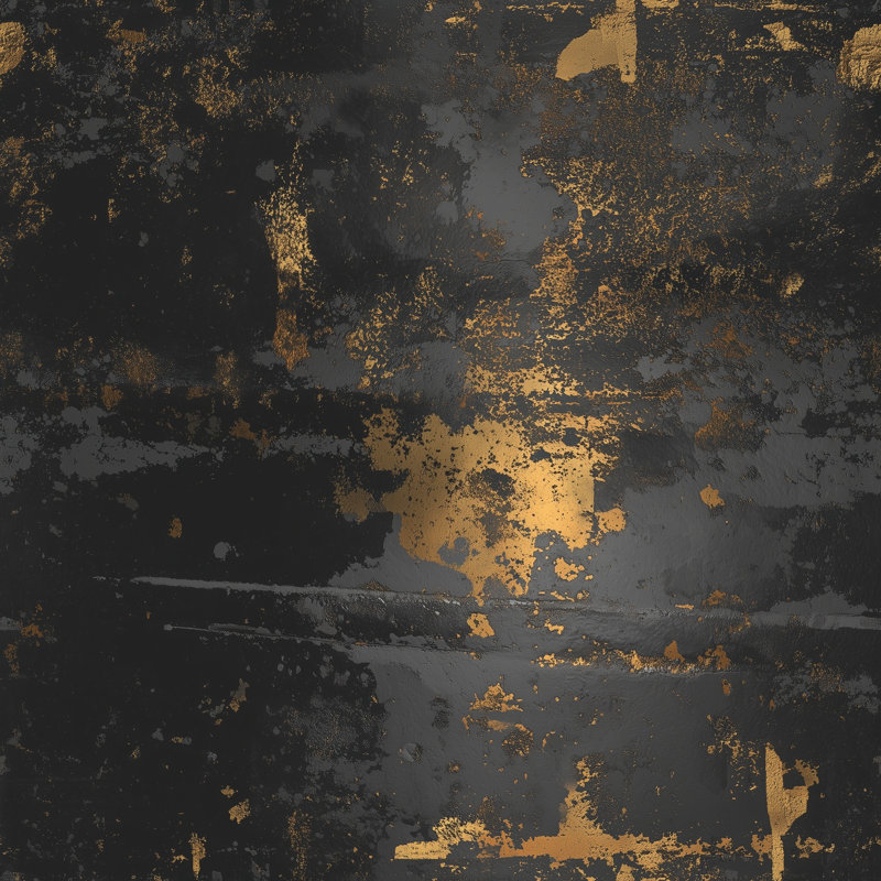 Papier peint doré à texture abstraite, plâtre délavé, Textured Non-Pasted