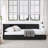Comfortable Upholstered Sofa Bed Frame with Stylish Backrest and Armrests for Versatile Use-1964944382