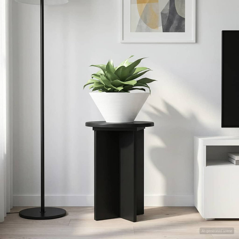 1 Tier Plant Stand Set of 2, 40cm H x 40cm W x 40cm D, Black