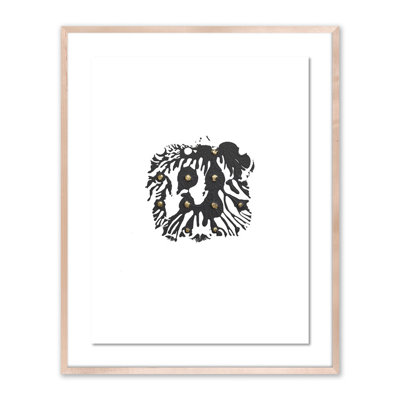 Gray Golden Imprint Print by Anne Mersmann