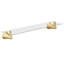 Flara Wide Mounted Glass Bathroom Wall Shelf-1457521004