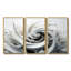 Liquide «Bliss Swirls» noir et blanc II - Ensemble de décorations murales spirales abstraites-30314717-30314688