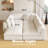 156.6'' Oversized U Shaped 6 Piece Modular Cloud Sectional Sofa with Two Ottoman-737448066