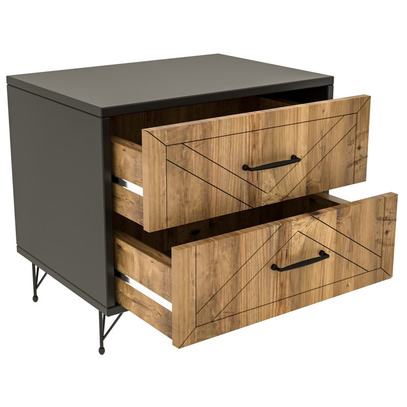 Tavario 19.69'' W Particle Board / Chipboard Nightstand