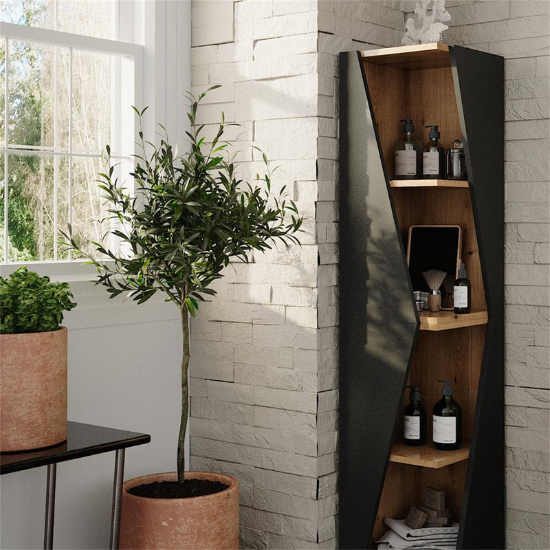 Bolware 141cm H x 31.6cm W Corner Bookcase