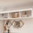 Starlin 102" Wide Entryway Hall Tree With Multi Shelves And Glass Door Cabinets-1466056615