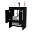 Meuble-lavabo à 2 portes avec rangement ouvert, 34,6 po de hauteur, 23,2 po de largeur, 17,7 po de profondeur, panneau de particules, apparence sophistiquée et élégante, rangement organisé pour meuble-lavabo, H 34,6 po x l 23,2 po, P 17,7 po, couleur-634452205