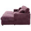 Très grand canapé double méridienne de 82 po avec deux coussins de soutien, ports USB et porte-gobelets pour salon, vin (ancien SKU: N719S002110J)-229044281-229044286