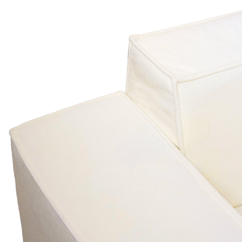 Canapé modulaire en velours 6 pièces Cloud, Beige