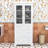 Freestanding Bathroom Storage Cabinet with Glass Doors, Adjustable Shelves and Anti-Tip Design-1547857497