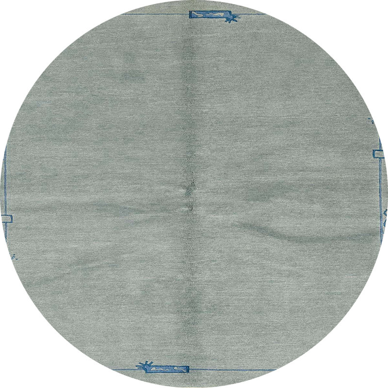 Abstract Indoor Rug, Round 6'