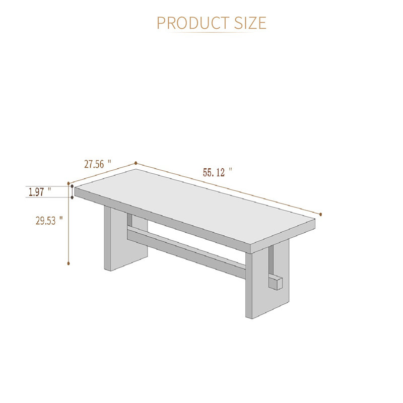 Solid Wood Rectangular Breakroom Tables, 29.53" H x 55.12" L x 27.56" W