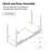 Hoai 60''W Transitional Fluted Simple Assembly Desk with Charging Station and Cable Management-219482680