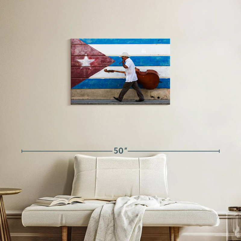 Abarca Cuban Cellist, 20" H x 30" W
