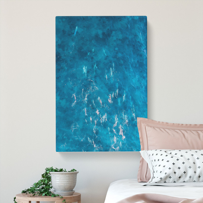 Many Dolphin - Wrapped Canvas, 50cm H x 35cm W x 3cm D
