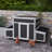 Portable Chicken Coops, Spacious Wood Modern Hen House for Backyard