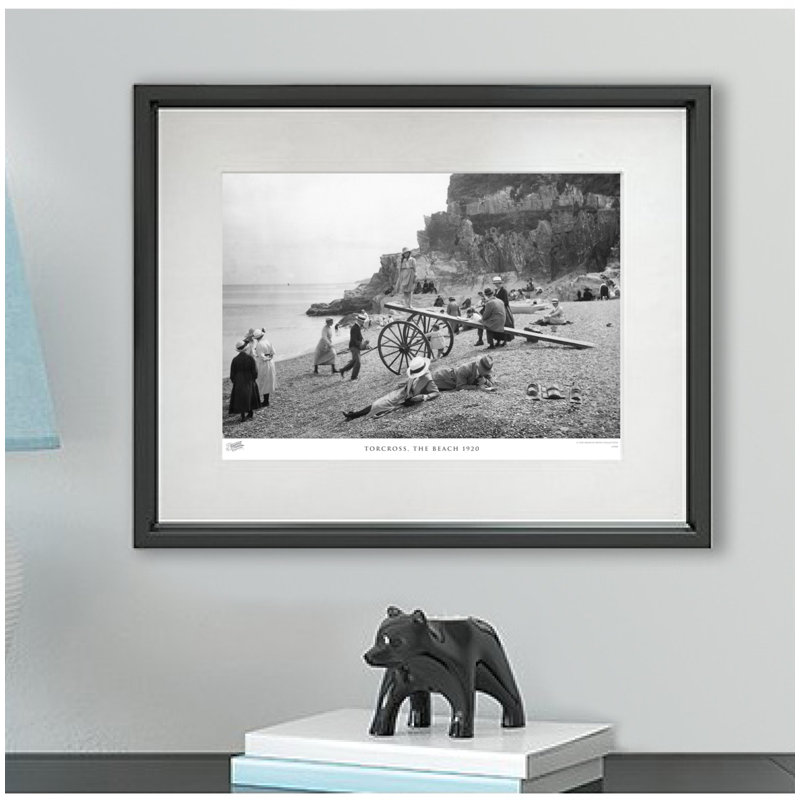 Torcross, The Beach 1920 by Francis Frith - Single Picture Frame Print, 45cm H x 60cm W x 2.3cm D