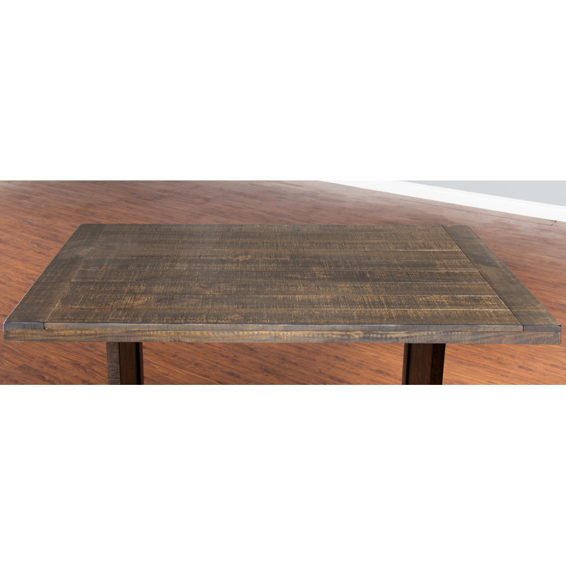 Edenbridge Mahogany Solid Wood Dining Table, Tobacco Leaf
