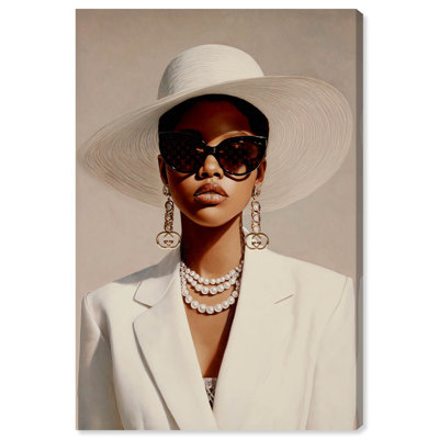 «Hidden in Her Glam», reproduction d'art sur toile par Art Remedy, 10 x 15
