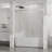 Goodyo 60" W X 58" H Tub Sliding Shower Door, Semiframeless Glass Door For Bathtub, 1/4" (6Mm) Thick Tempered Clear Glass With Easyclean Coating, Stainless Steel Hardware, Matte Black-124947425