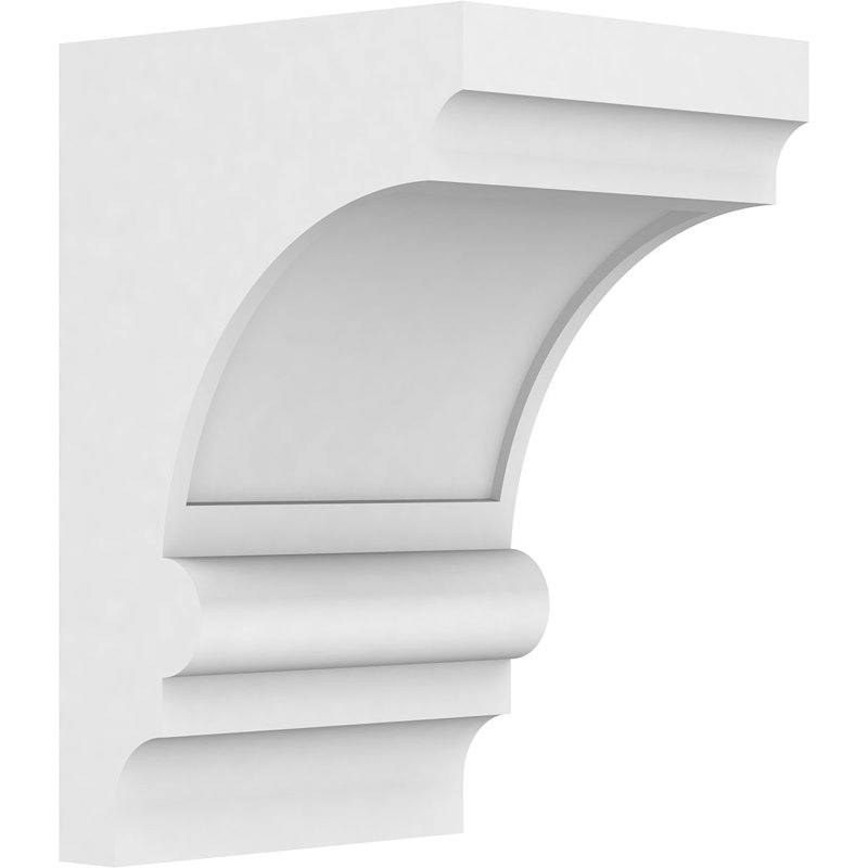 Corbeau en PVC de qualité architecturale standard de l 7 po x P 8 po x H 12 po Diane, H 12 po x l 7 po x P 8 po