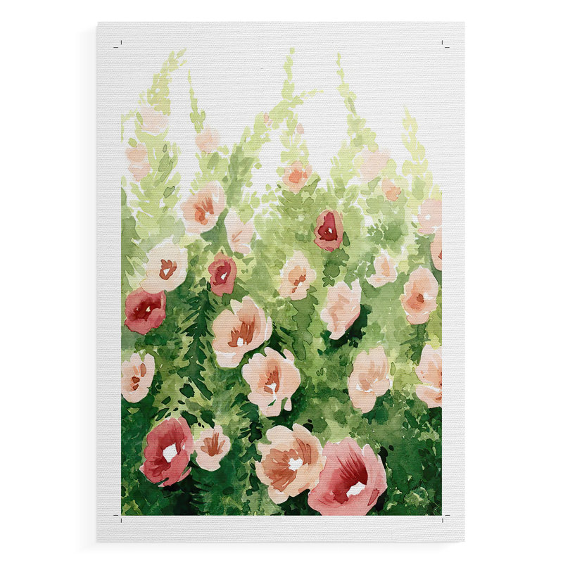 Sunlit Flora I - Impression sur toile seulement - NON-CADRE, H 27 po x l 18 po
