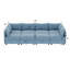 Canapé modulaire en osier 8 places, canapé convertible avec rangement, canapé-lit modulaire 8 places, combinaisons modulaires flexibles en tissu-126371604