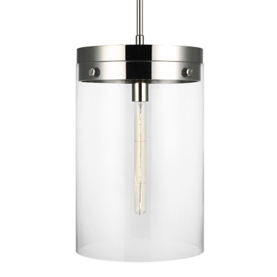 Luminaire suspendu cylindrique simple à 1 lumière Wasdale par Chapman & Myers 