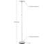 Lampe sur pied à DEL à intensité variable 63 po Sky Head-800687305-736219348