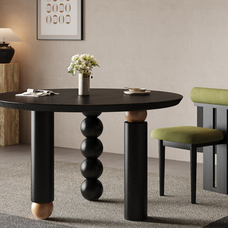 Select a high-end solid wood table set, 29.52"H x 47.24"L x 47.24"W