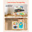 Table sensorielle pour tout-petits, table d'activités pour enfants en bois et chevalet d'art avec planche réversible à double face, bacs de rangement, pour garçons et filles jouant au sable et à l'eau, dessinant, étudiant, salle à manger