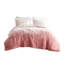 Édredon en fausse fourrure simple / simple TG - rosé, dégradé, chaud, douillet, doux, lavable à la machine