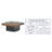 35.4 Inches Farmhouse Square LED Coffee Table