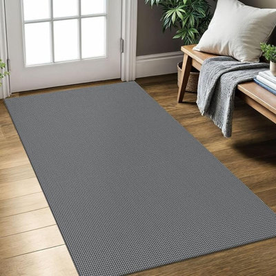 Tapis d'entrée lavable 3 x 5 pi Tapis antidérapant à envers en caoutchouc Tapis d'entrée tissé pour l'intérieur Tapis de cuisine en coton Tapis d'entrée