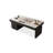 Black Rectangular with 6 drawers desk-109742706