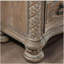 Table de chevet transitionnelle rustique ton naturel 1pc seulement