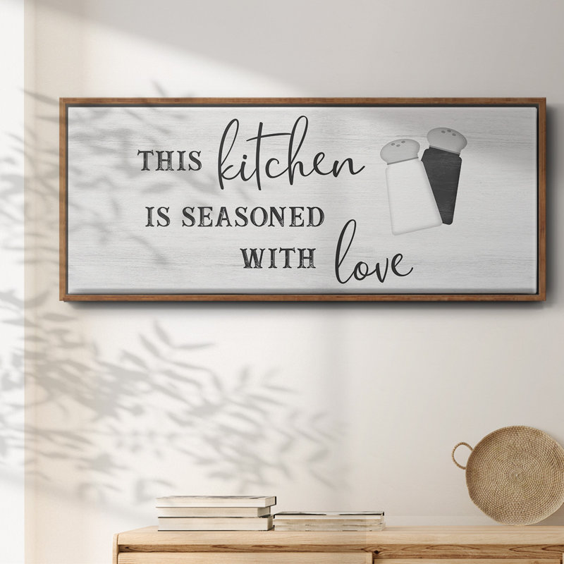 «Seasoned with Love», toile encadrée, H 12 po x l 30 po
