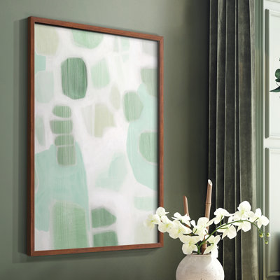 River Shapes I Framed Print - Solid Wood