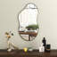 Asymmetrical Metal Framed Wall Accent Mirrors Set of 2-132945594