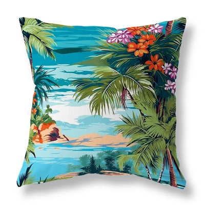 Oceanic Opulence Reversible Throw Pillow