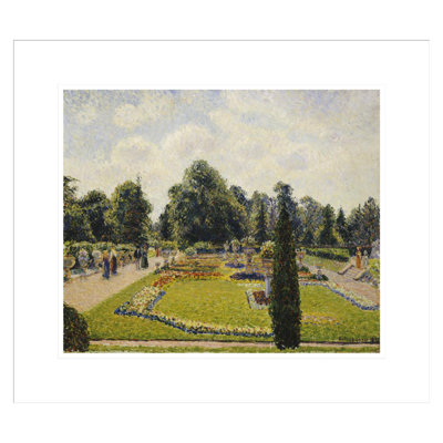 «Kew Gardens the Path to the Main Greenhouse» par Camille Pissarro, impression giclée encadrée