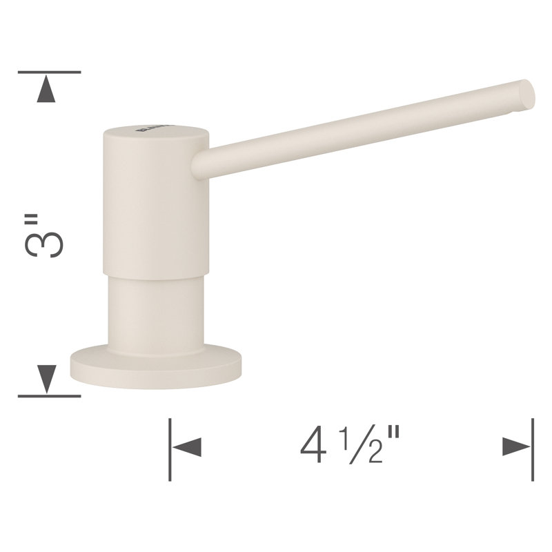 Torre Soap Dispenser, Soft White