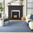 Anerinda Solid Hand Loomed Wool/Cotton Area Rug in Navy Blue-160806972