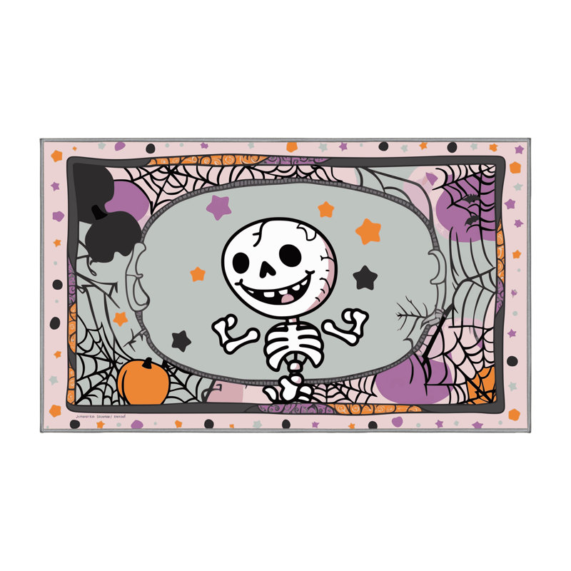 Tapis de vacances d'Halloween The Holiday Aisle®, Tapis de couloir 2 pi x 4 pi