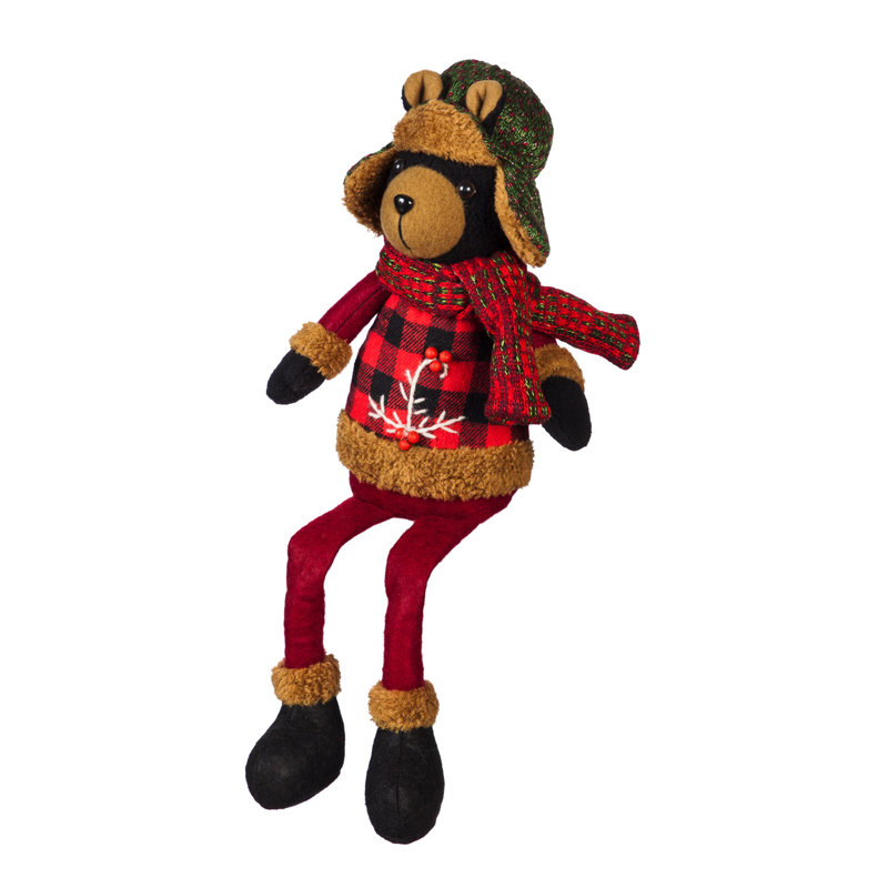 Christmas Presents and Buffalo Plaid Stuffed Holiday Accent